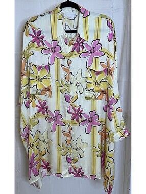 Corey Lynn Calter Anthropologie Floral Tunic Shirt Dress L NWT $178 MSRP